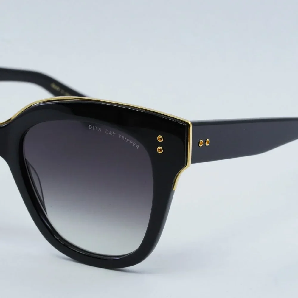NEW DITA DAY-TRIPPER-22031-A-BLK-GLD-55-Z SUNGLASSES - Picture 5 of 13